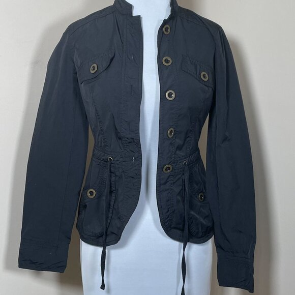 Michael Kors Black Utility Jacket  Size XS - Picture 5 of 10
